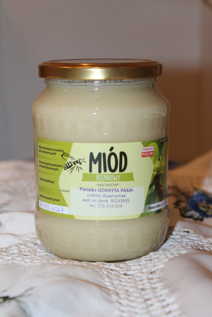 miód rzepakowy duży